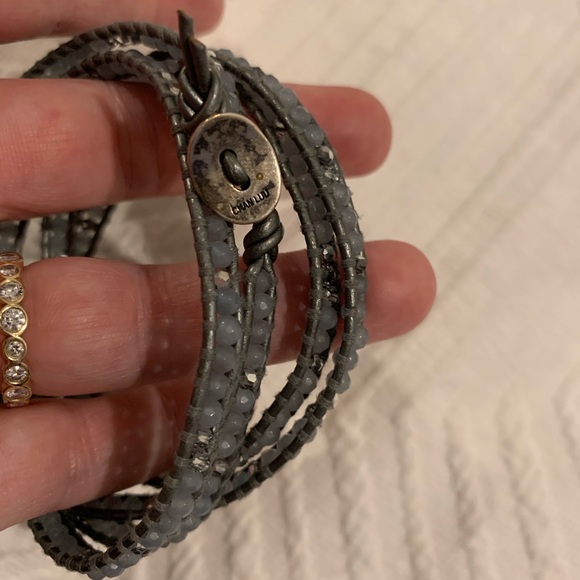 Chan Luu silver / grey wrap bracelet - Picture 7 of 7